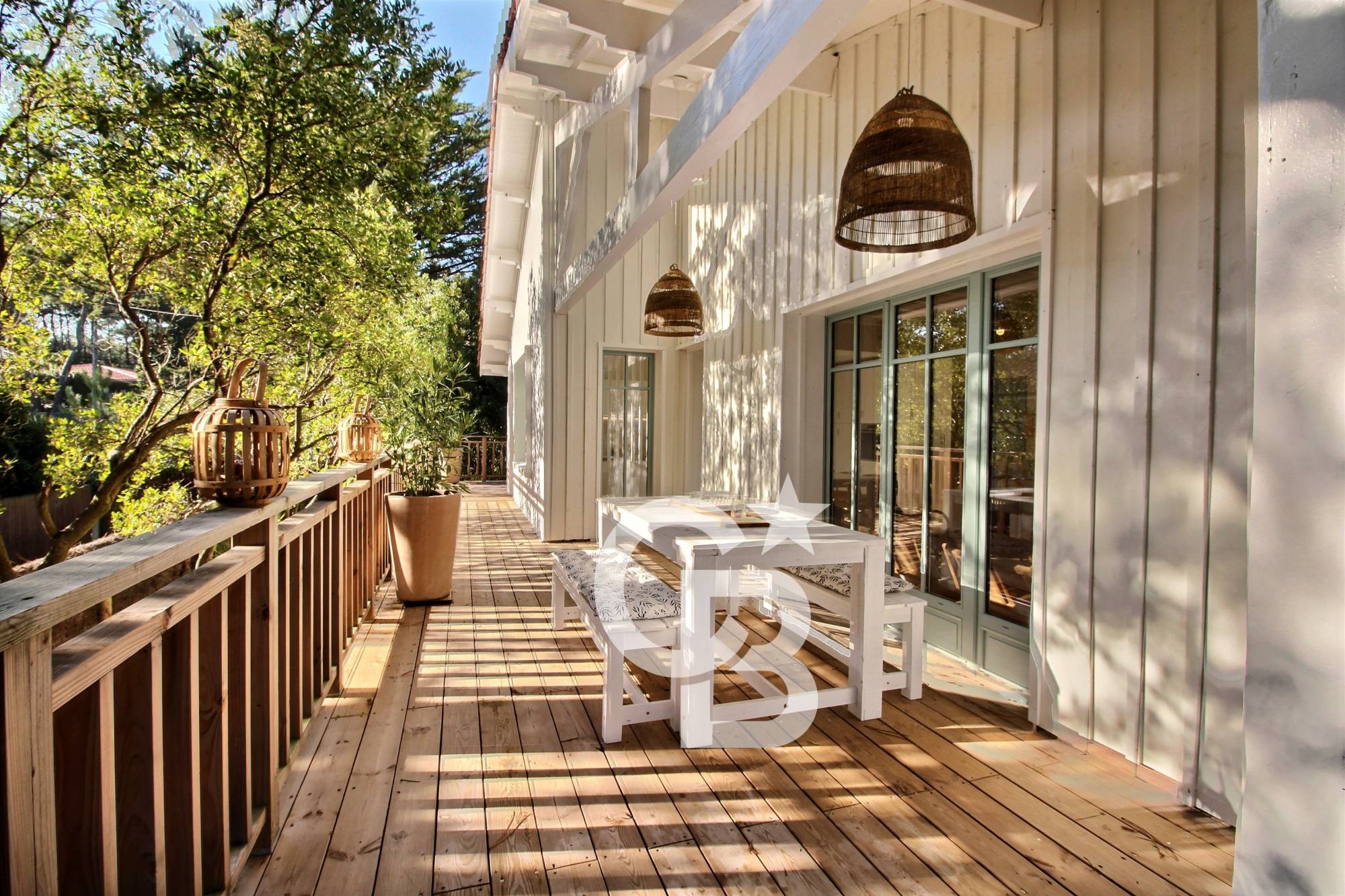 Location villa proche Bassin et Océan - 5 chambres et 10 couchages - Cap-Ferret