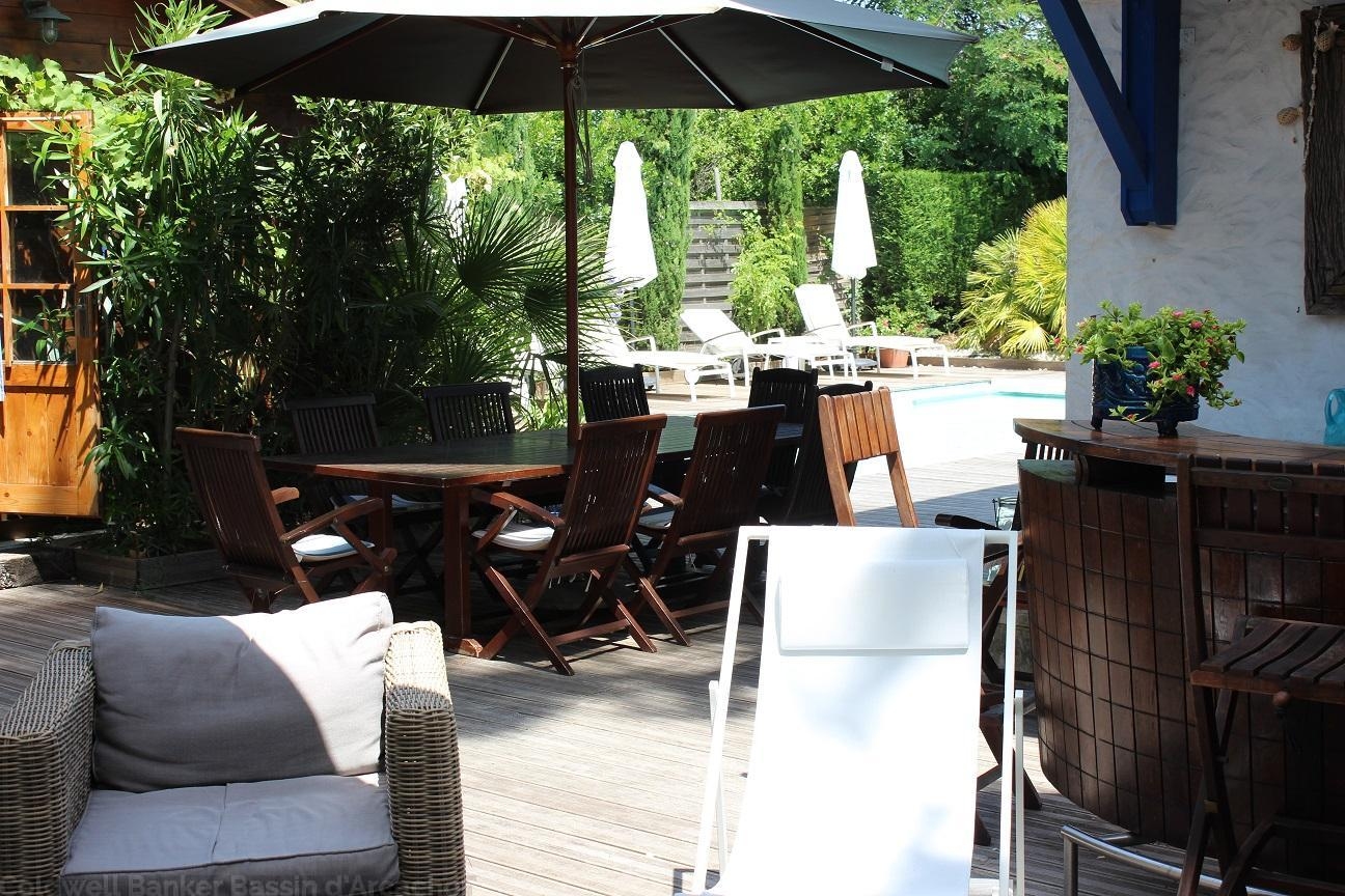 Jardin transat calme vacances salon de jardin location Cap ferret
