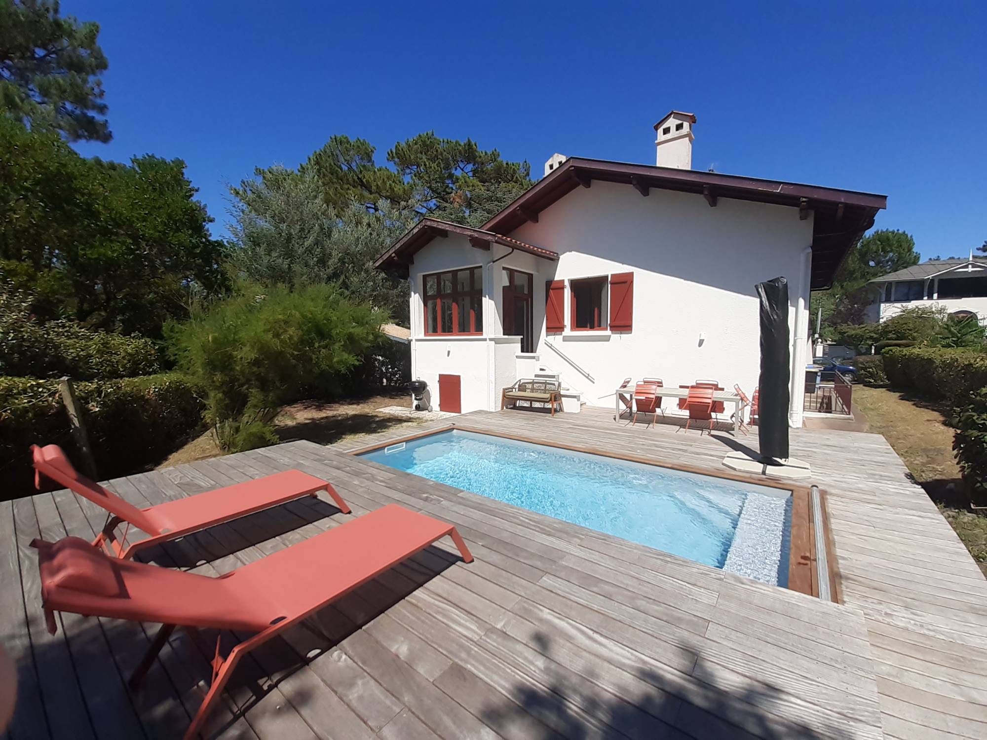 Location maison rénovée 5 chambres avec piscine chauffée - Arcachon Abatilles