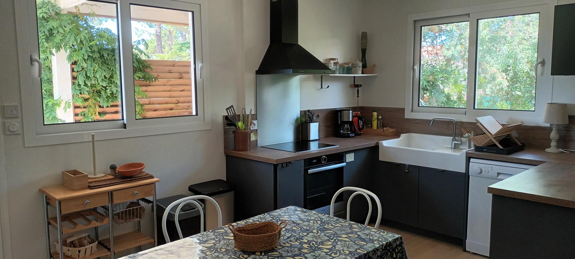 Location charmante maison de vacances avec 5 chambres et piscine - Arcachon Abatilles