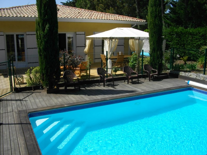 location villa familiale avec piscine cap ferret