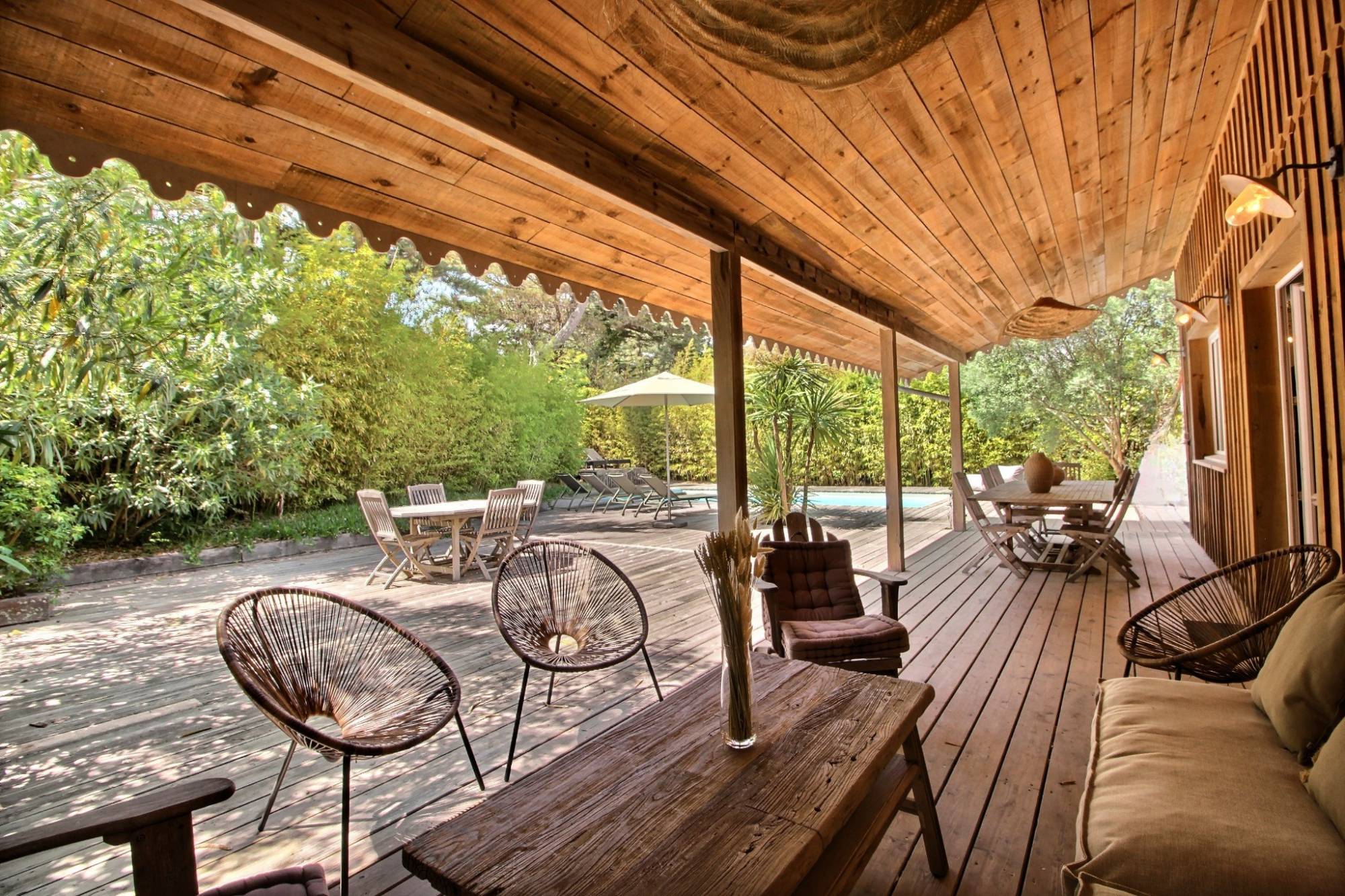 Location villa - 5 chambres et 10 couchages - piscine - Cap-Ferret