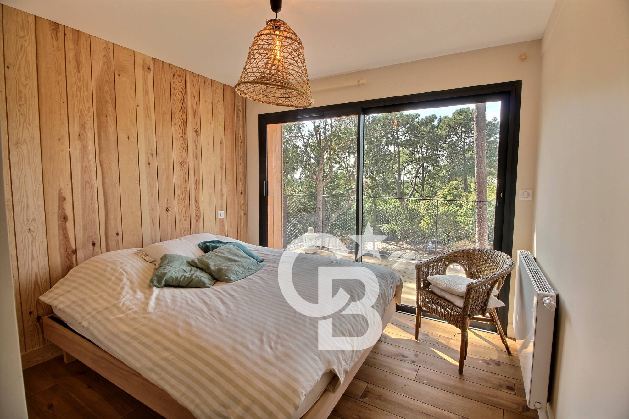 Location magnifique villa mitoyenne avec vue bassin sur les hauteurs du Cap-Ferret