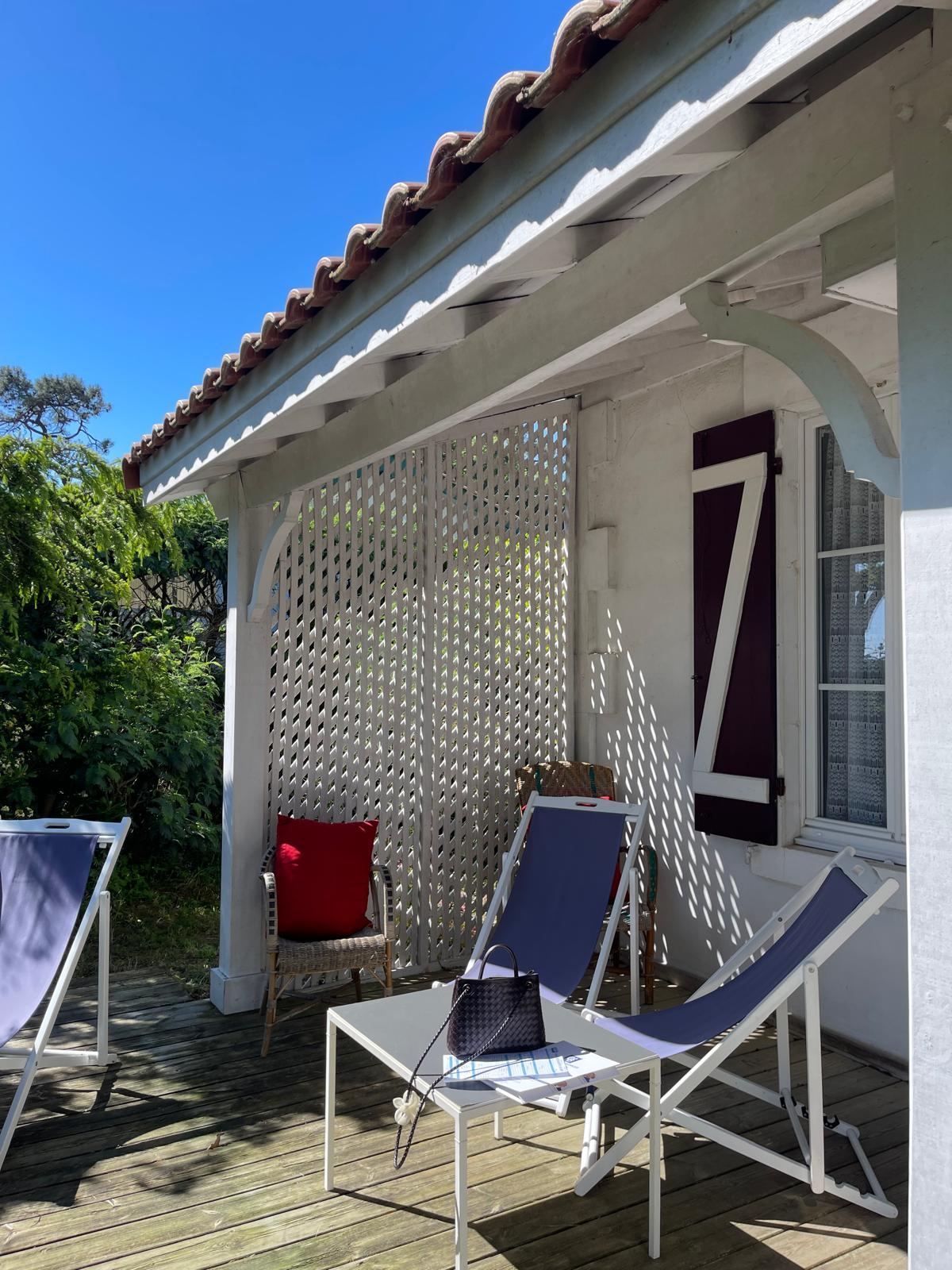 Location villa de charme en première ligne du Bassin - 4 chambres et 8 couchages - Cap Ferret