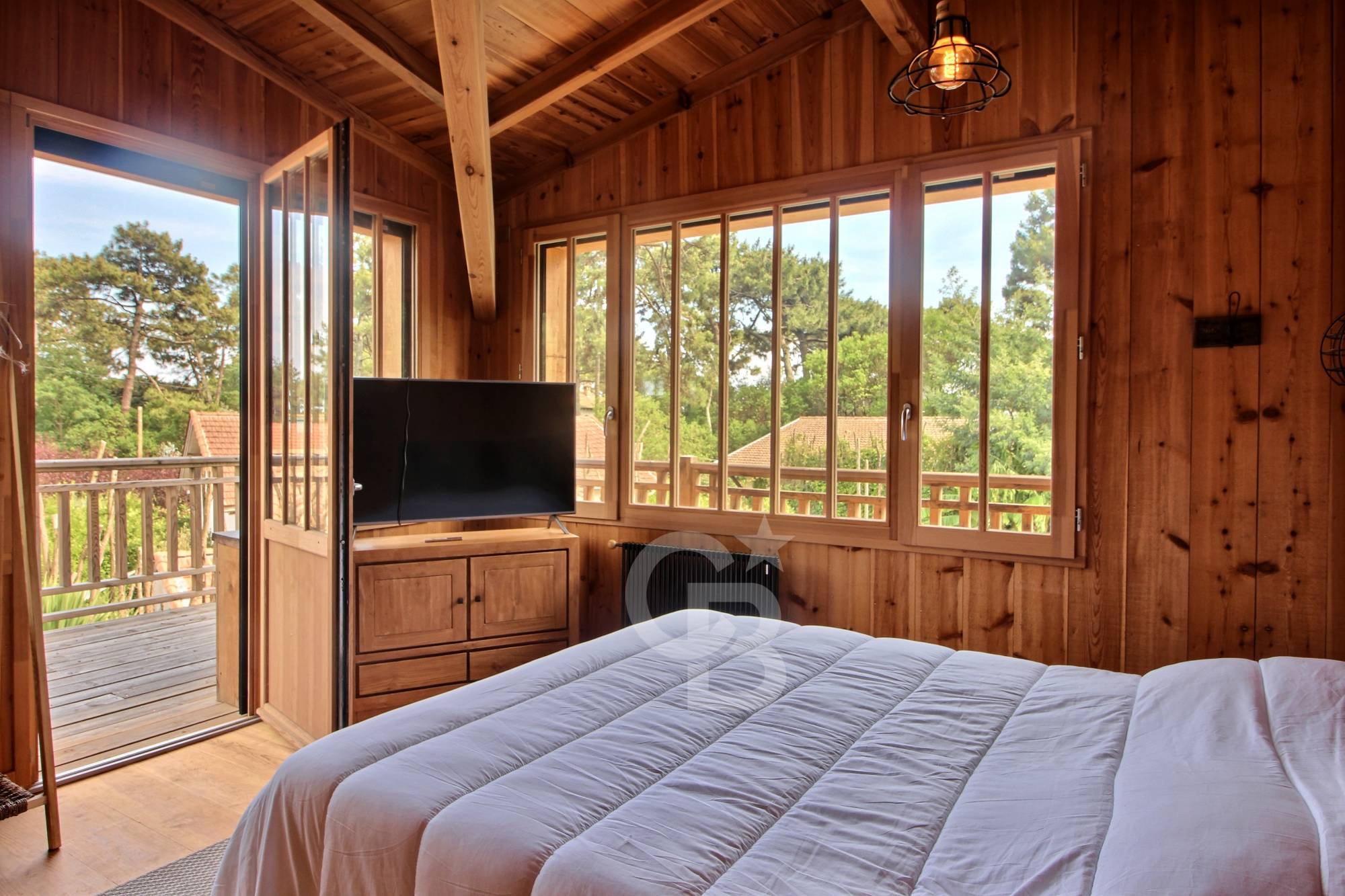 Location charmante villa 5 chambres avec piscine chauffée - Cap Ferret Centre