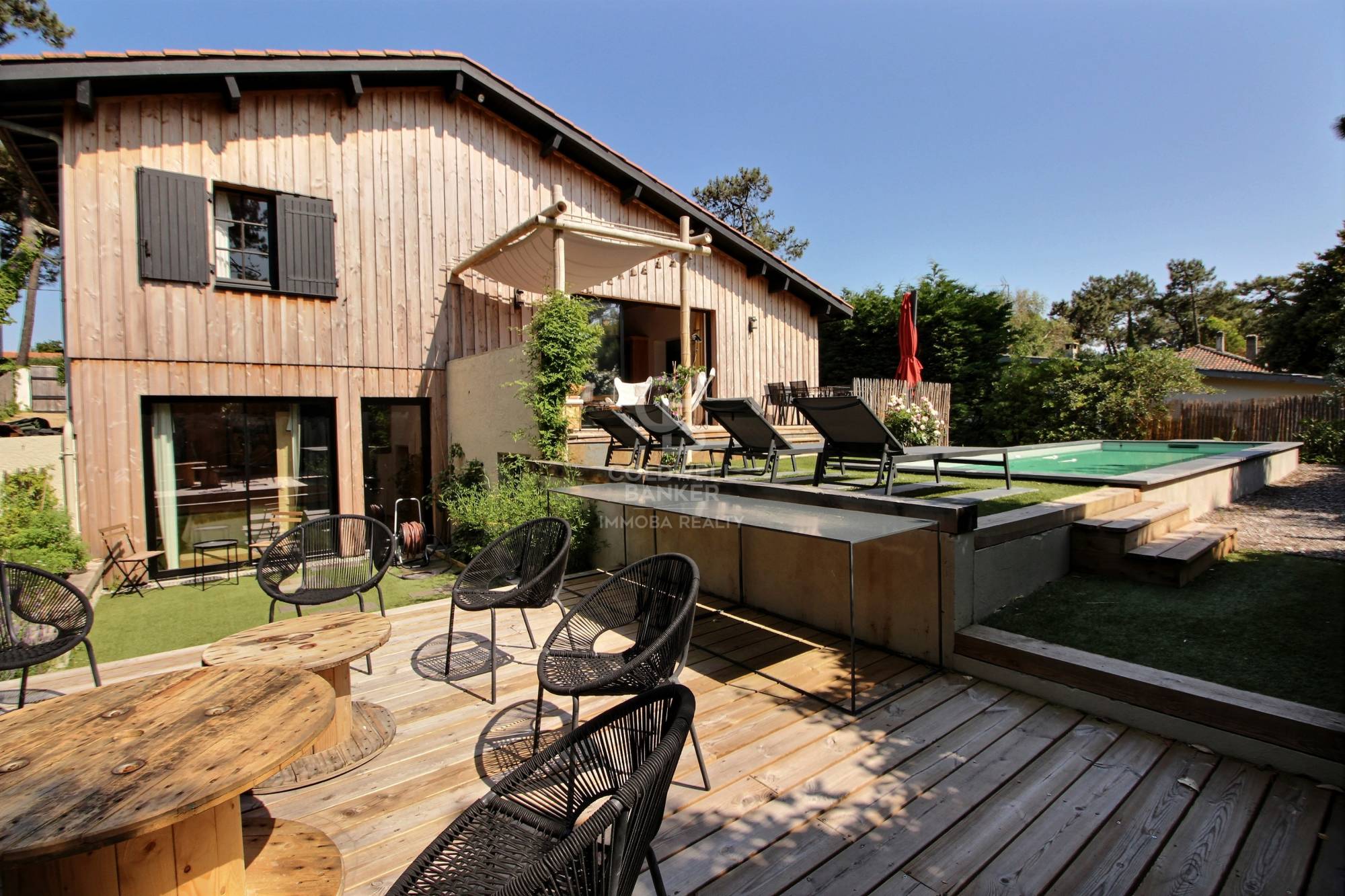 Location villa - 5 chambres et 10 couchages - piscine - Cap Ferret centre