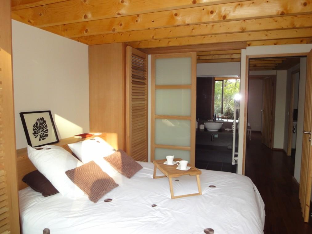 Charmante villa en bois moderne, 4 chambres ,à coté de la dune du Pilat