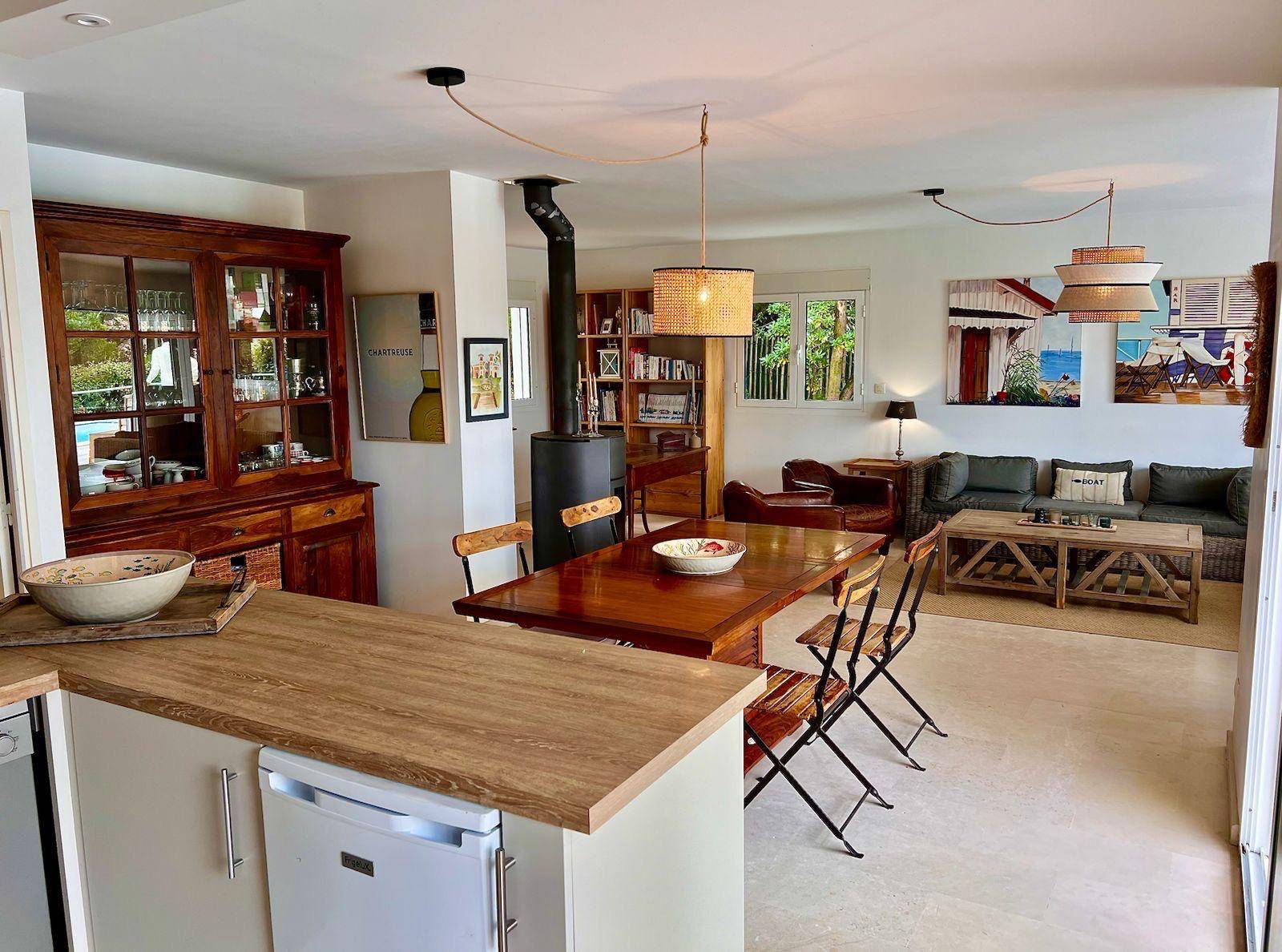 Location maison vue mer à 100m de la plage - quartier Haïtza Pyla-sur-Mer