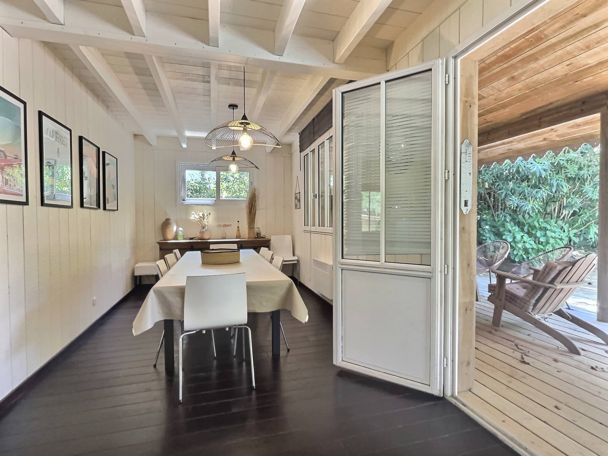 Location villa - 4 chambres et 8 couchages - piscine chauffée - Cap-Ferret centre