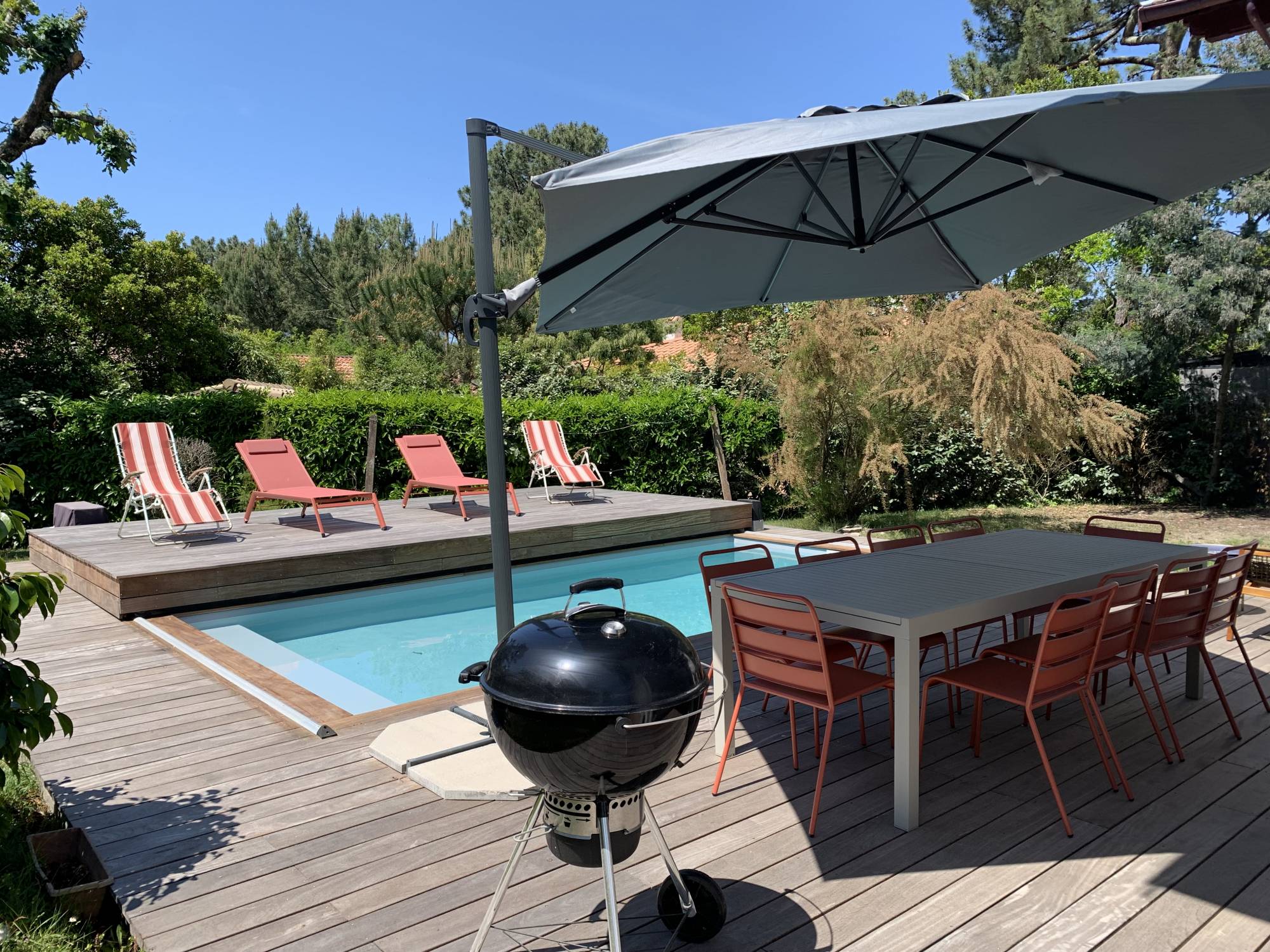 Location maison rénovée 5 chambres avec piscine chauffée - Arcachon Abatilles