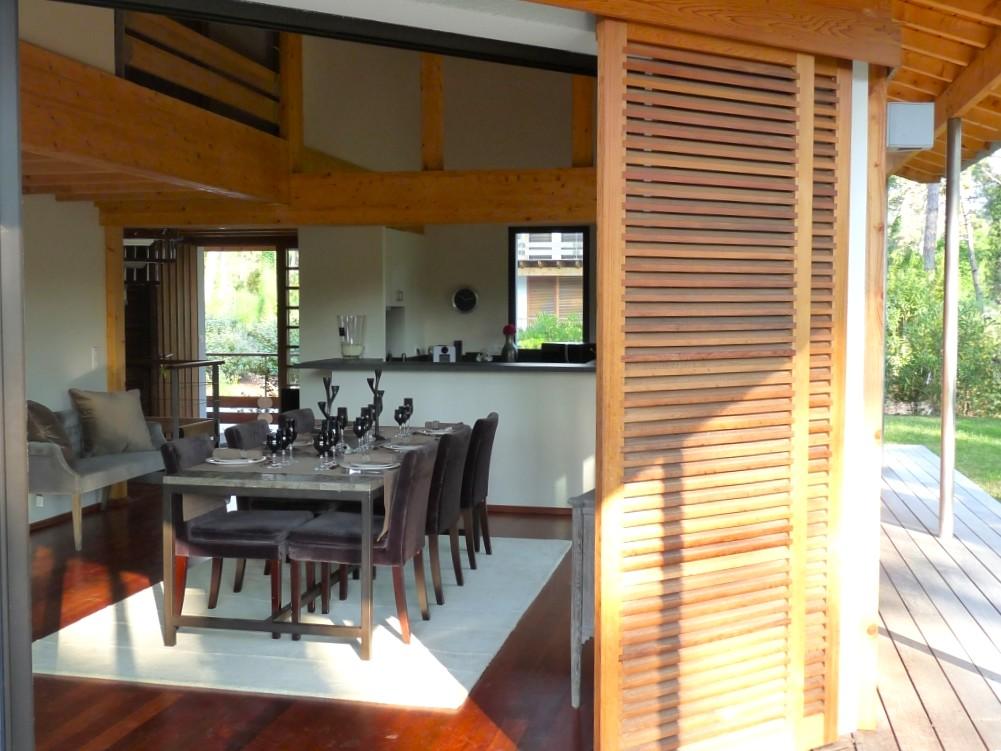 Charmante villa en bois moderne, 4 chambres ,à coté de la dune du Pilat