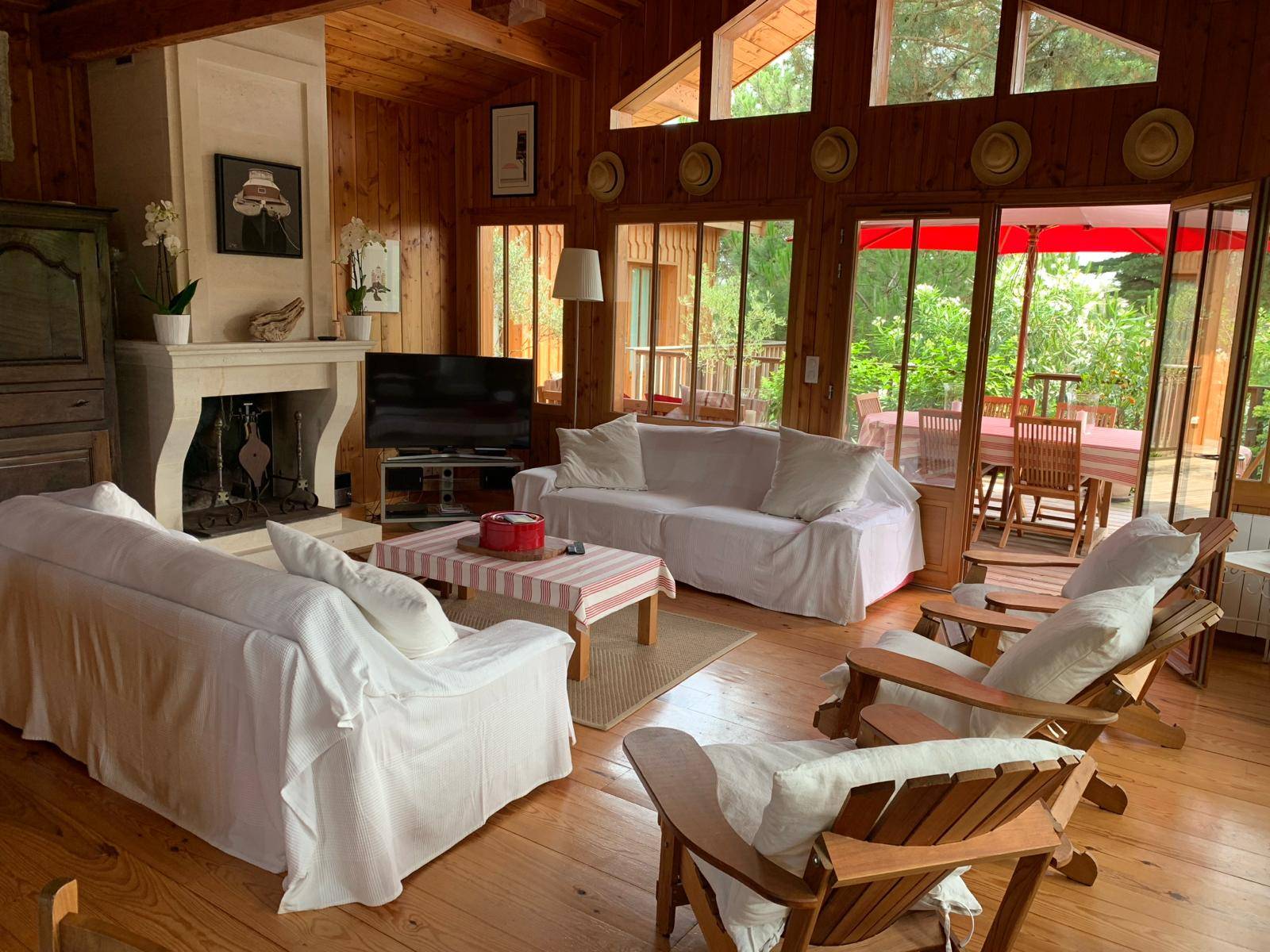 Location grande villa - 4 chambres et 8 couchages -  Cap Ferret Proche Phare