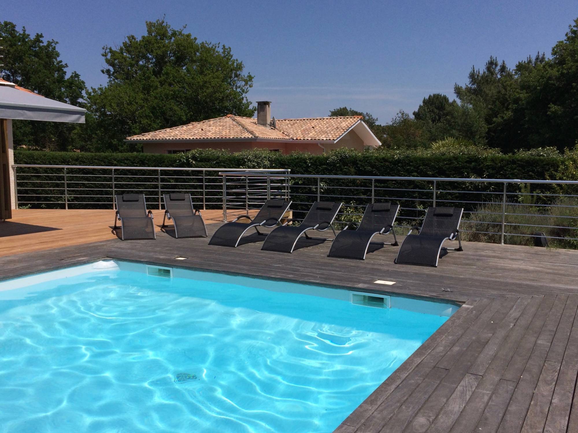 maison avec piscine à louer au moulleau arcachon