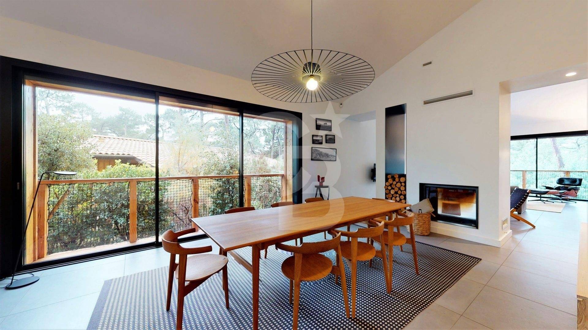 location villa avec piscine chauffée au Moulleau