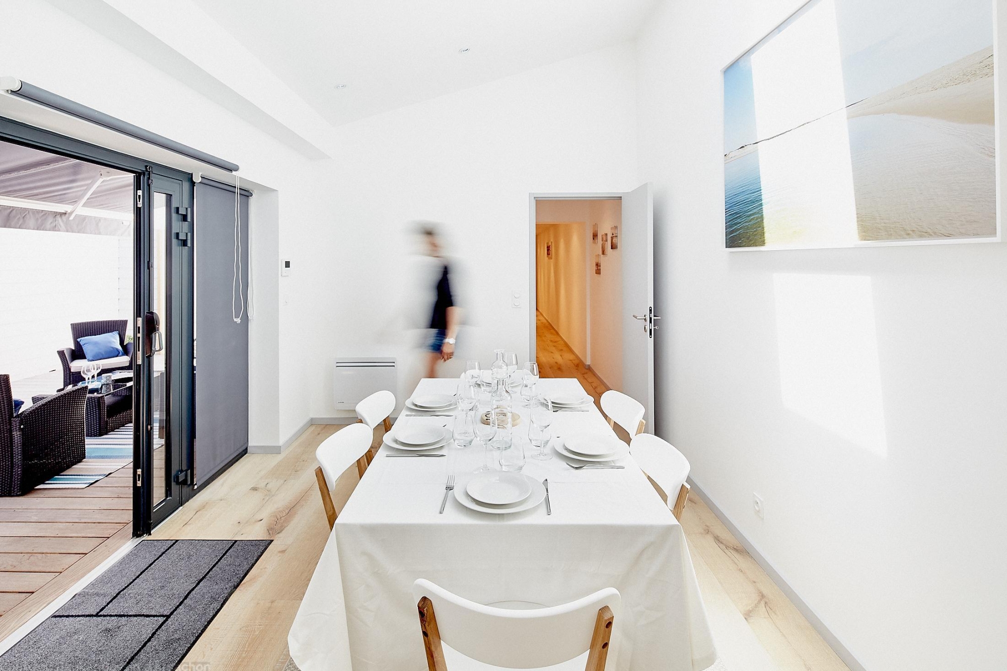 location saisonnière maison moderne au moulleau proche plage