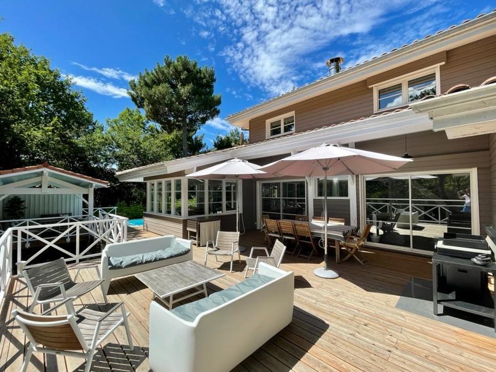 Location belle villa avec piscine chauffée dans le Domaine - Pyla-sur-Mer