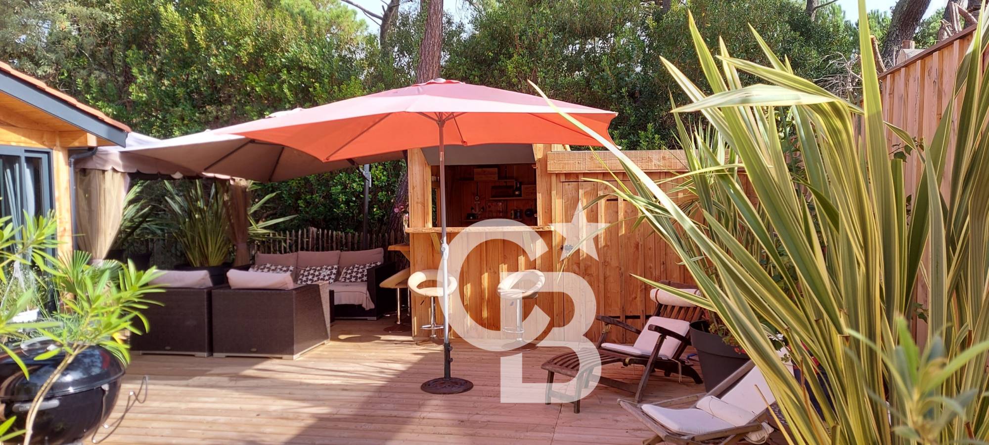 Location villa 3 chambres et 1 cabine dans secteur recherché Cap Ferret