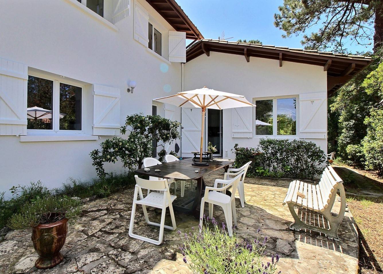 maison avec jardin à louer au moulleau