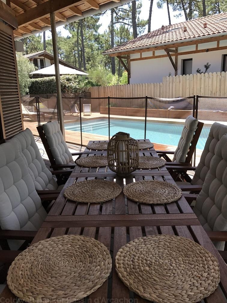 Location villa vue forêt avec piscine PYLA SUR MER CORNICHE