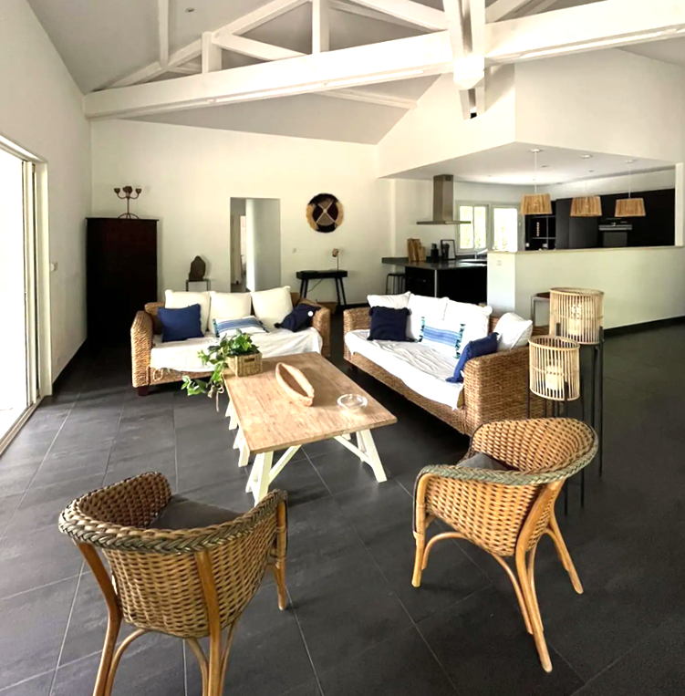 Location villa chaleureuse avec piscine chauffée et 5 chambres - Cercle de Voile Pyla-sur-Mer