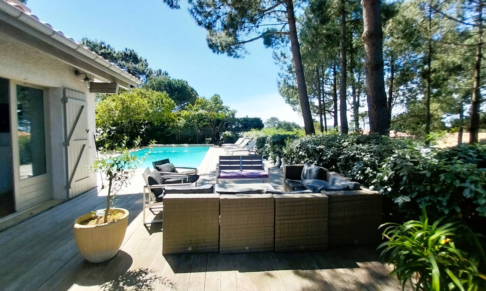 Location villa 4 chambres avec piscine et aperçu mer - Pyla-sur-Mer