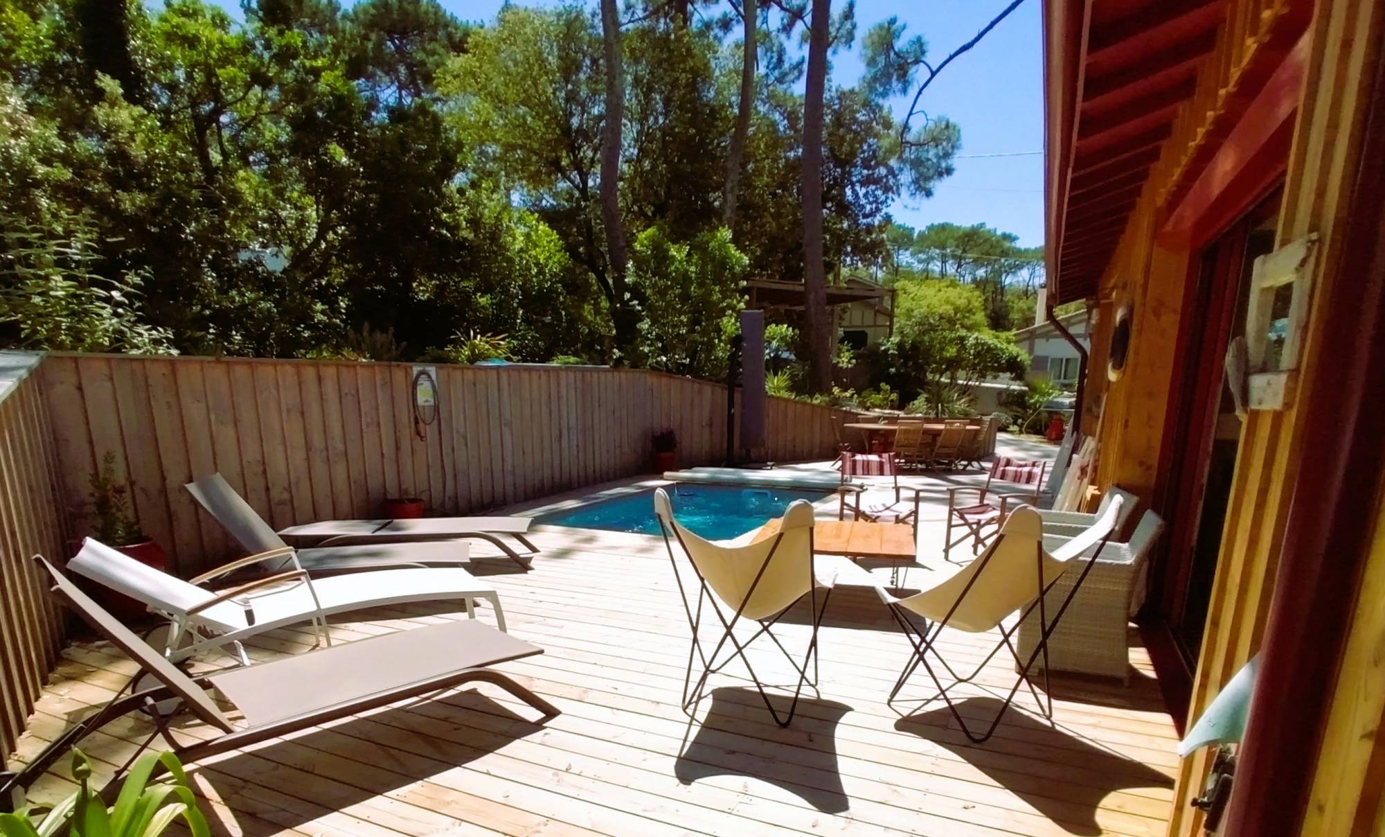 Location ravissante maison basco-landaise 4 chambres et piscine - Arcachon Le Moulleau