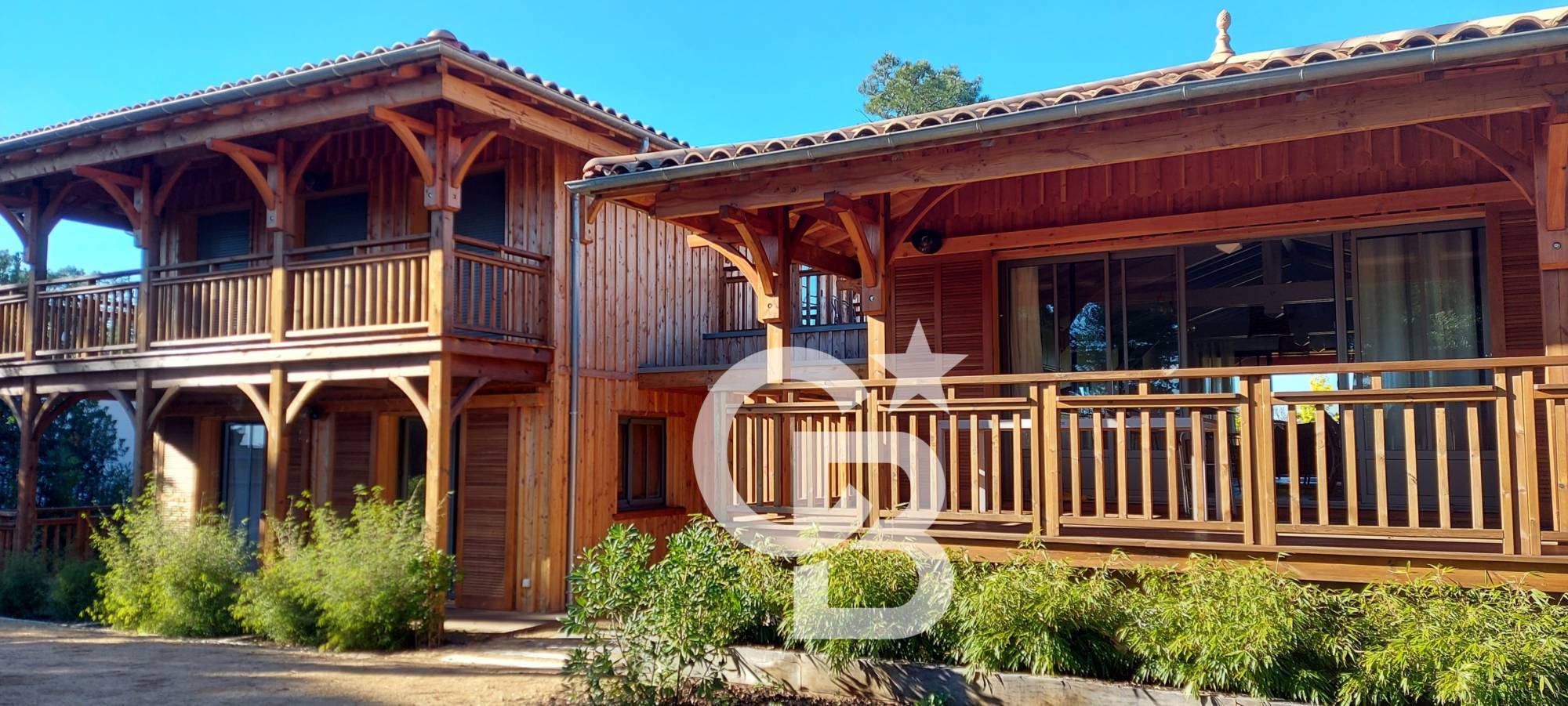 Location villa neuve ossature bois - 5 chambres et 10 couchages- piscine - Grand Piquey