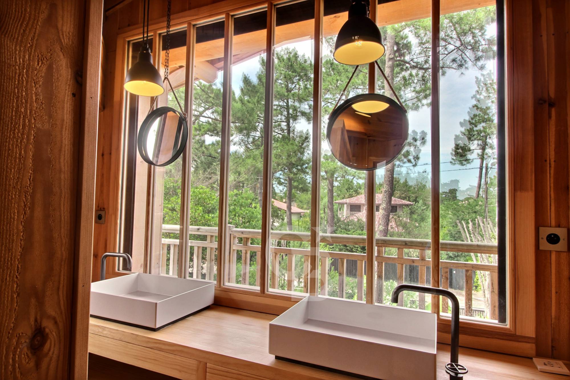 Location charmante villa 5 chambres avec piscine chauffée - Cap Ferret Centre