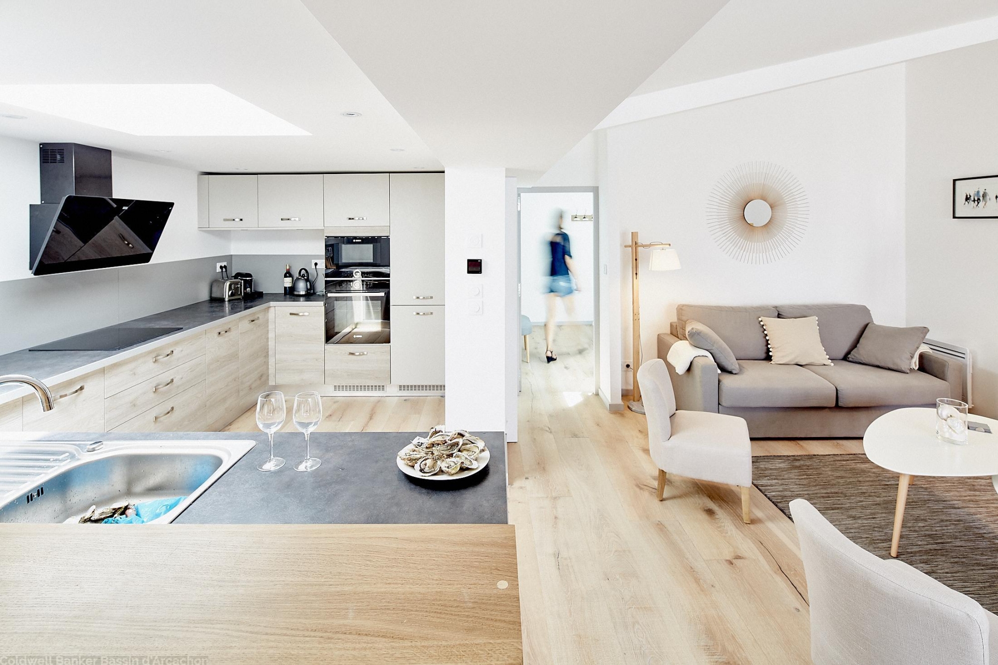 location moulleau neuf moderne maison plage pied proche commerce 6 personnes