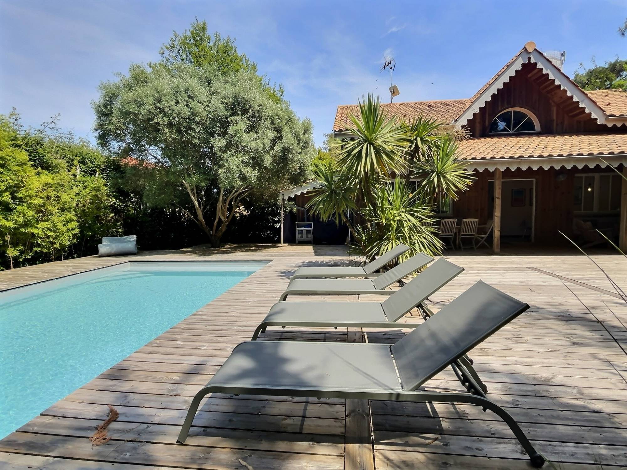 Location villa 5 chambres avec piscine chauffée - Cap-Ferret