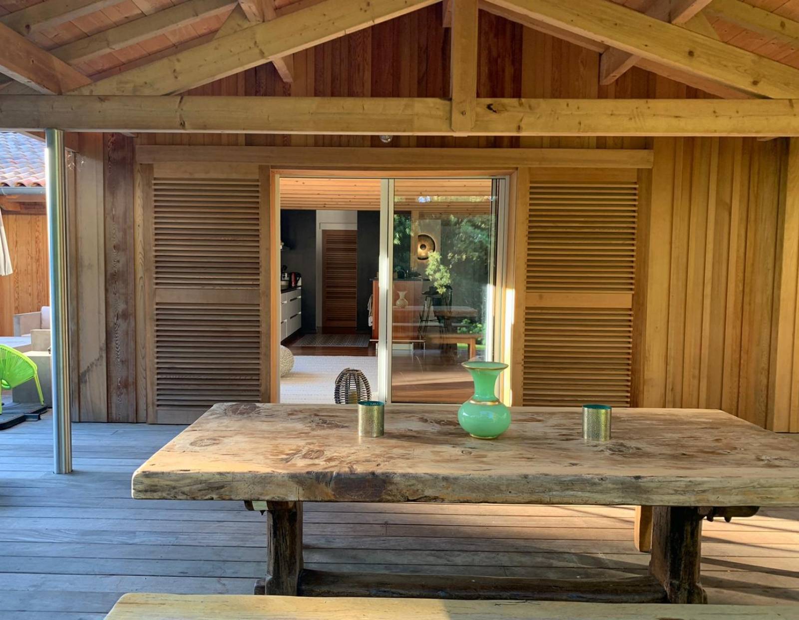 Location magnifique villa d'architecte style cabane avec piscine chauffée - Pyla-sur-Mer