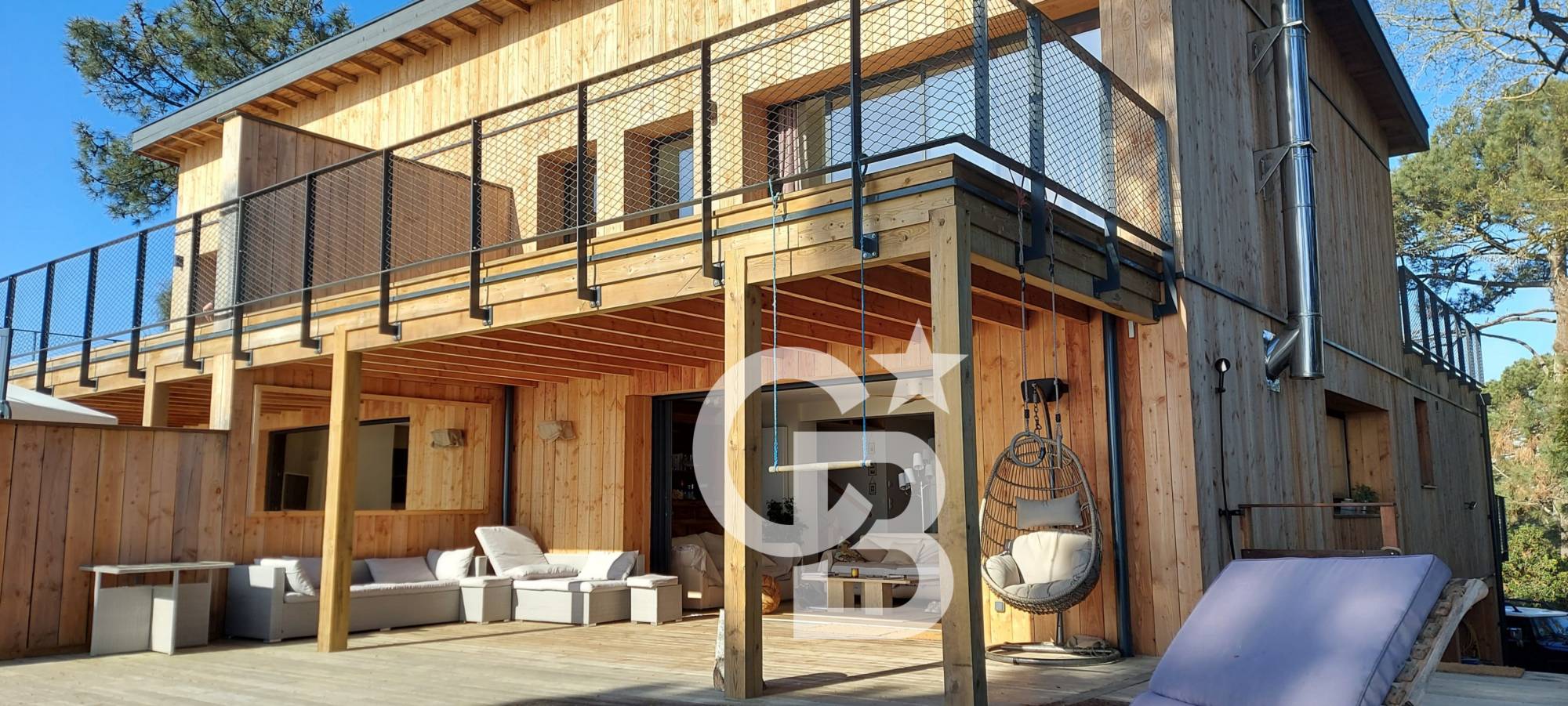 Location splendide villa mitoyenne 4 chambres en première ligne Bassin - Cap-Ferret