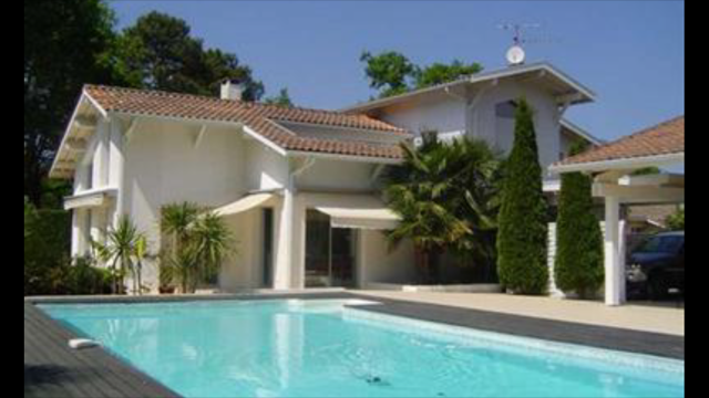 à louer maison avec piscine sur le bassin d'arcachon