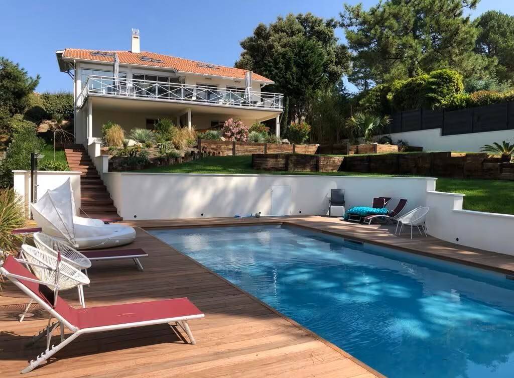 Location belle villa moderne avec 5 chambres et piscine chauffée - Pyla-sur-Mer