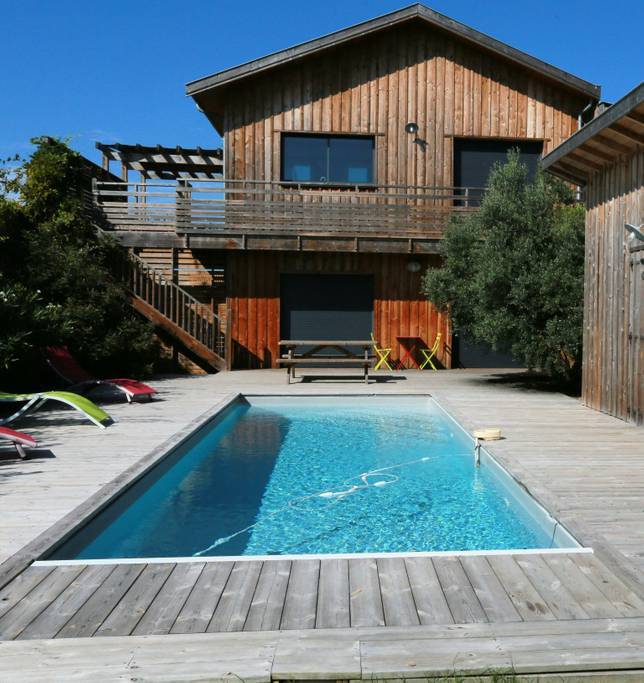 maison à louer piscine bassin d'arcachon