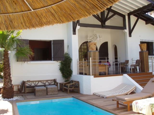 bassin d'arcachon maison à louer avec piscine chauffée