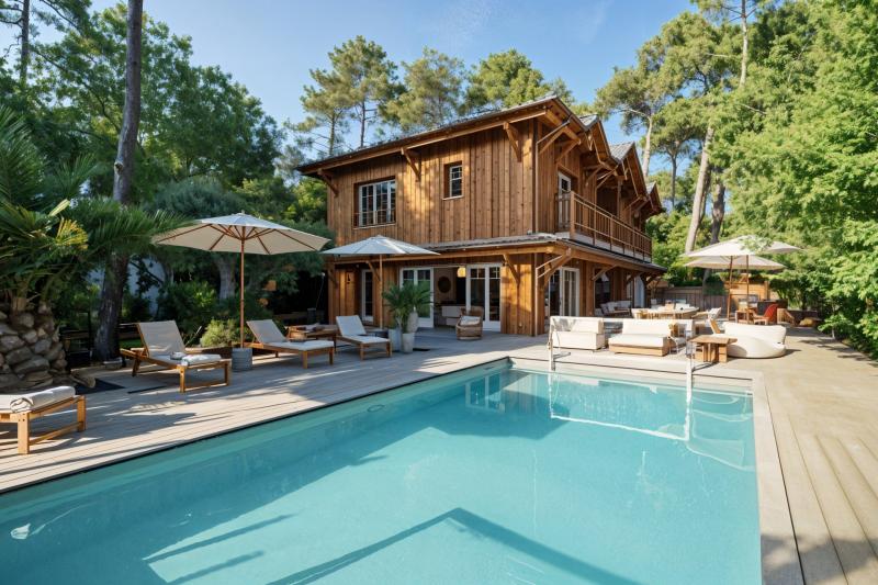 Location villa de luxe - 6 chambres et 12 couchages - Piscine - Le Canon